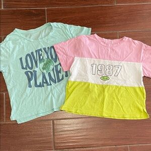 Colorful Graphic T-Shirts Set